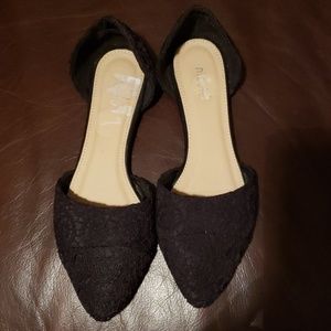 Nicole black flats